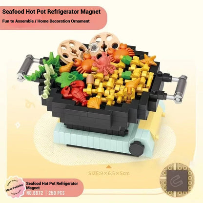 LOZ children's micro-particle building blocks toys and gifts, refrigerator magnet DIY decorative ornaments, model assembly toys