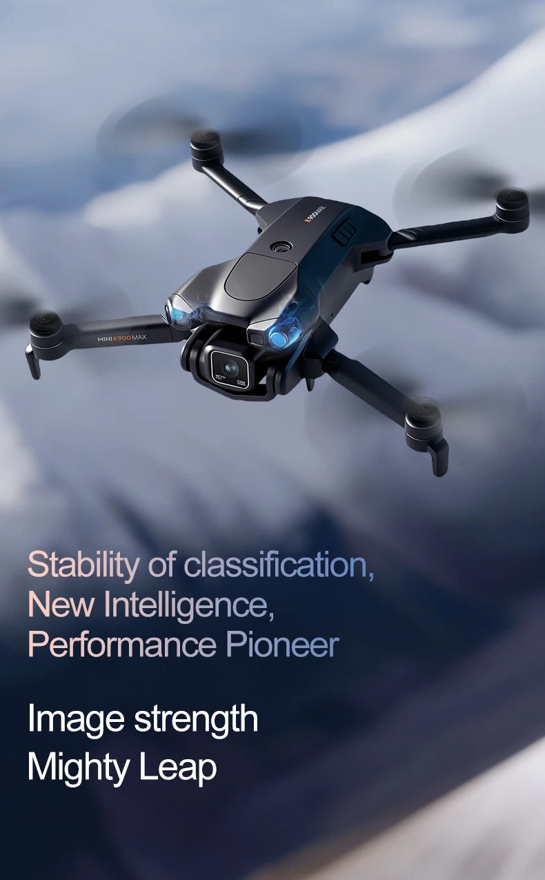 K900 MAX 8K Professional Drone with Dual Camera WiFi FPV Aerial Photography 360° Obstacle Avoidance Quadcopter airdrop Drone Toy