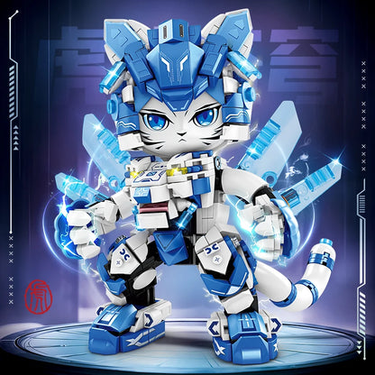 2025 New Model Mechanical Panda & Zodiac Building Blocks Gift Set - 12-in-1 Articulated Animal Toys for Birthday Christmas Gifts