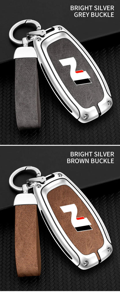 Modern High-End Hyundai Key Cover Suitable for N LINE N IX35 IX25 Tucson Sonata Car Key Case Luxury Design Vehicle Accessories