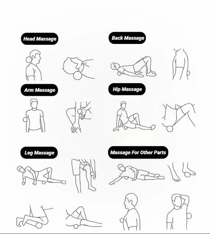 Yoga Peanut Balls Body Massage Fascia Ball Suit Foam Block High Density Muscle Relaxation Lacrosse Exercise Fitness Relieve Pain