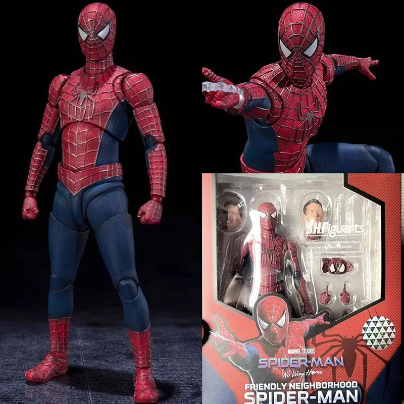 Ct Spider-Man S.H.F Classic Tobey Maguire Spiderman Shf Anime Action Figures Statue Figurine Model Collection Decorate Toy Gift