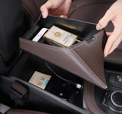 LHD Car Central Seat Armrest Box Console Storage Container Organizer Tray Interior For BMW X1 F48 X2 F39 2016-21 Car Accessories