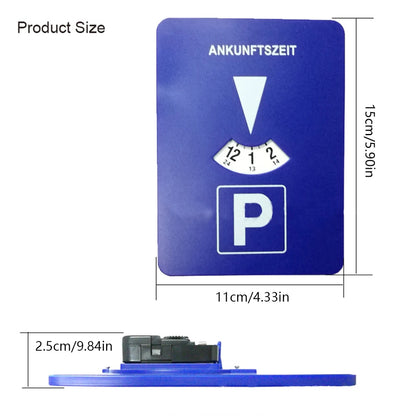 Car Parking Disc Timer Plastic Disc Parking Time Tool Portable Parking Lot Clock Arrival Time Display Timer Clock NO BATTERY