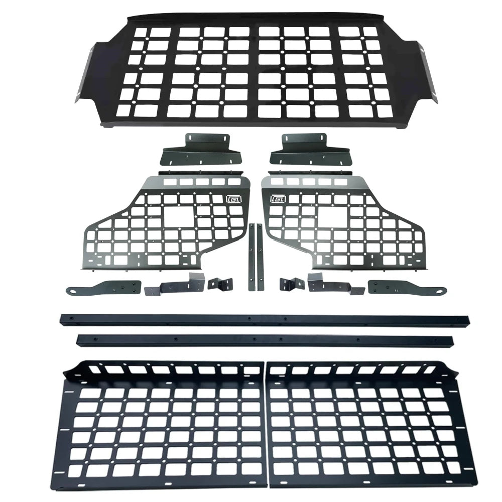CGZ Molle Panels Fit for Toyota Land Cruiser Prado J150 / Lexus GX460 2010-2022 Rear Trunk Cargo Shelf Storage Organizer Racks