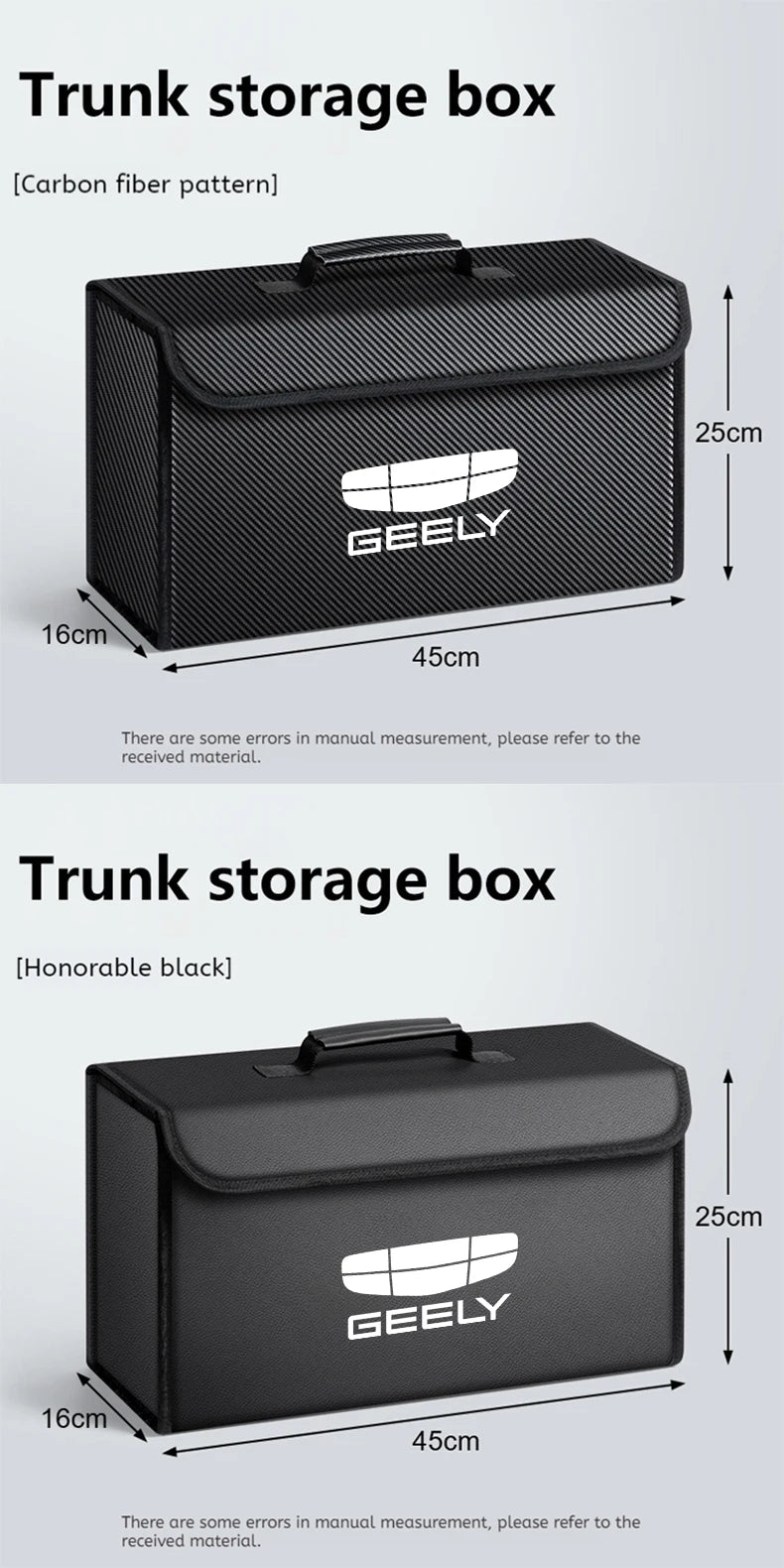 For GEELY coolray Starray emgrand emgrand tugella Car Trunk Storage Box Organizer Foldable Stowing Tidying Bag Car Accessories