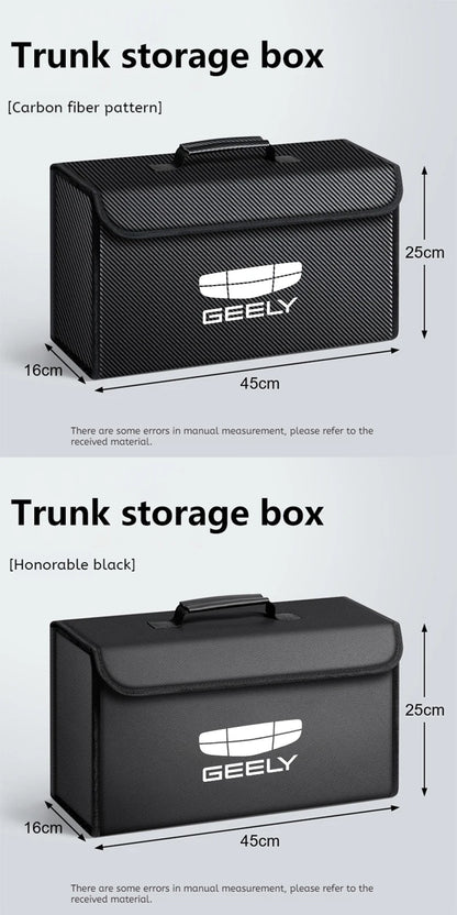 For GEELY coolray Starray emgrand emgrand tugella Car Trunk Storage Box Organizer Foldable Stowing Tidying Bag Car Accessories