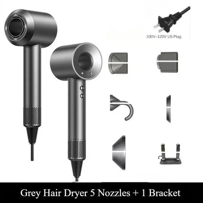 2026 Professional Leafless Wall-mounted Hair Dryer Negative Ion With Air Collecting Scattering Nozzle Salon Tool For Home Travel