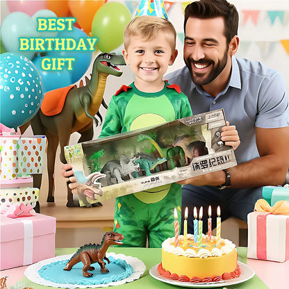 Dinosaur World Kinetic Play Set, Walking Cute Animal Toys, Moving Dinosaur Educational Toys, Interactive Playsets for Kids