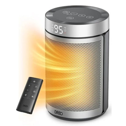 Space Heater, Portable Electric Heaters for Indoor Use with Thermostat and Remote, 2024 Upgraded, Digital Display, 12H Timer, 5