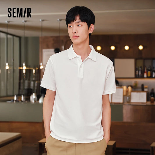 Semir Mens Polo 2026 Classic Lapel Knitted Moisture Wicking Quick Dry Cool Feeling Antibacterial