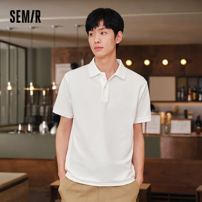 Semir Mens Polo 2026 Classic Lapel Knitted Moisture Wicking Quick Dry Cool Feeling Antibacterial