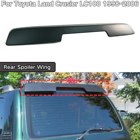 For Toyota Land Crusier LC100 1998 1999-2006 Rear Spoiler Wing Rear Roof Top Spoiler Glossy Black Cars Accessories Body Kit