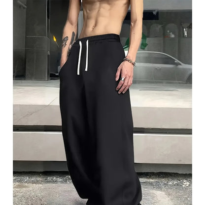 American Street Men's Casual Sports Outdoor Loose Straight Leg Pants Spring New Product Suitable for Both Men and Women