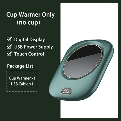 USB Coffee Mug Warmer 3 Temperature Settings Beverage Cup Warmer for Cocoa Tea Water Milk for Home Office Desk Use Heating Plate