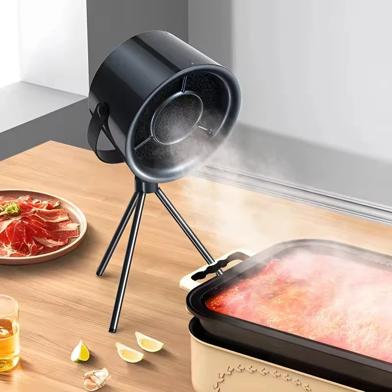 2026 New Portable Exhaust Fan Small Kitchen Hood Extractor Barbecue USB Supply Desktop Range Hoods Mini Suction Cooker Hood