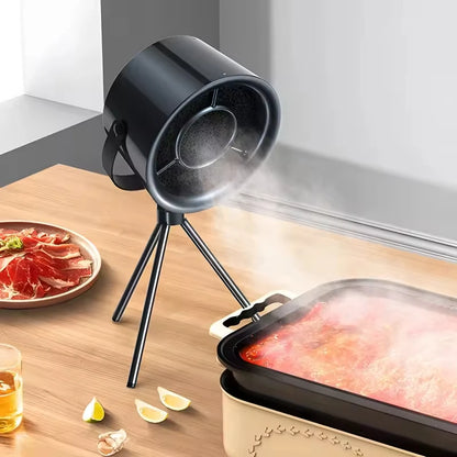 2026 New Portable Exhaust Fan Small Kitchen Hood Extractor Barbecue USB Supply Desktop Range Hoods Mini Suction Cooker Hood