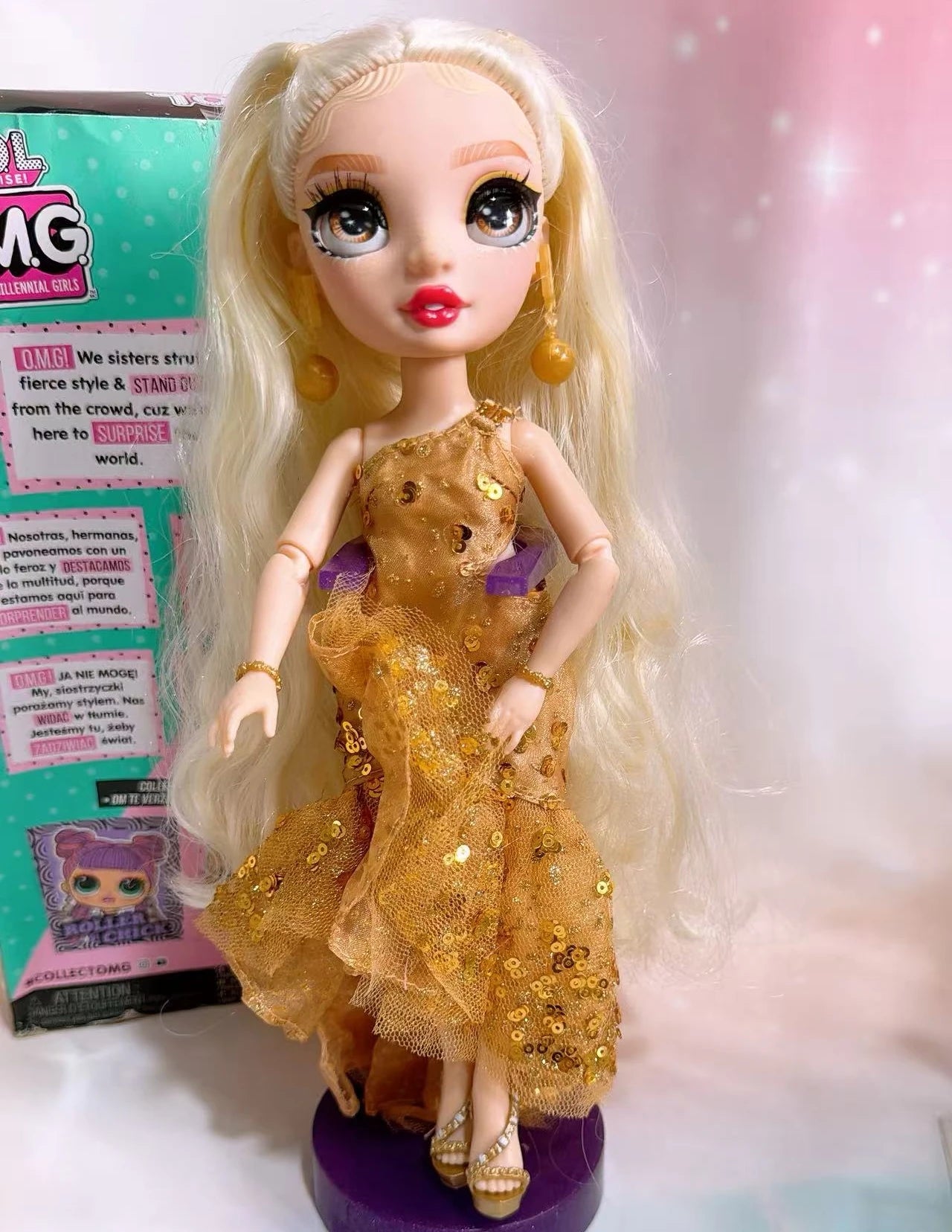 New Rainbow Doll High 25-30cm Fashionable Super Large Sister DIY Dress up Doll Toy Not Including Bracket Excluding packaging box