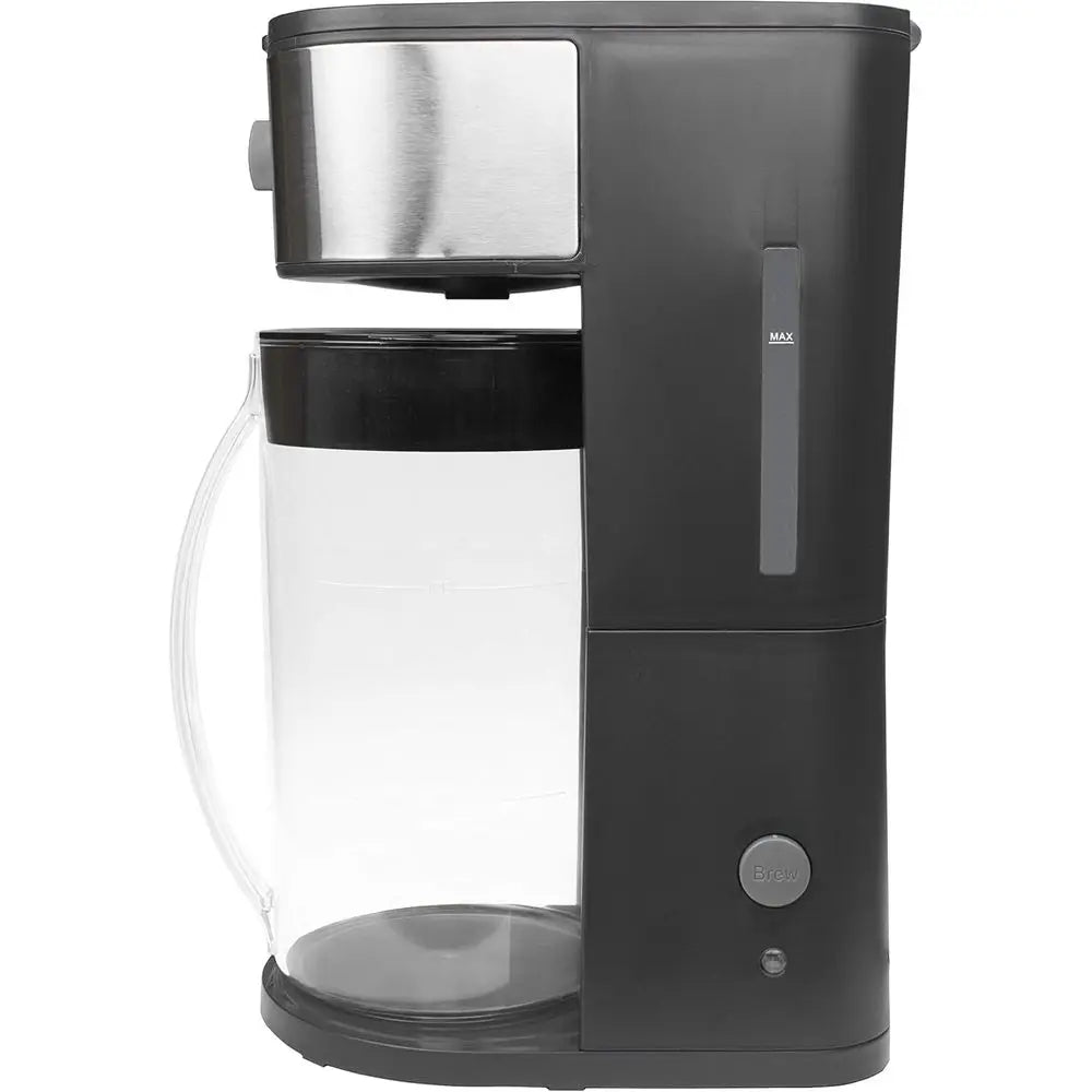 64 Oz Black Iced Tea and Coffee Maker with Pitcher
