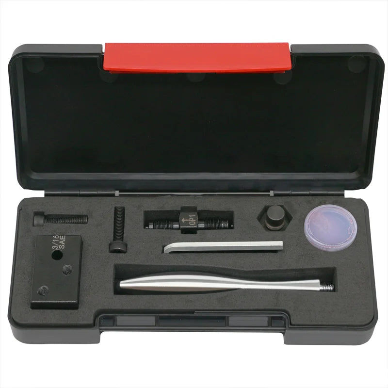 3/16" Brake Line Double Flaring Tool Kit Detachable Hand Held Tube Flare Tool Set for Car Repair 4.75mm