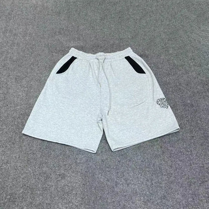 Mertra American Street Style Embroidered Logo Men's And Women's Loose Straight Leg Short Pants Casual Summer Color Block Shorts