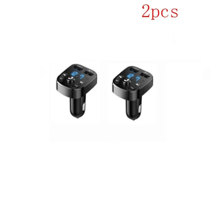 1/2/4/6pcs Car Bluetooth Music Adapter FM Transmitter Receiver Car Kit MP3 Audio Player 3.1A USB Fast Charger Car Accessories