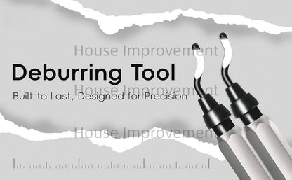 Deburring Tool Set with 11pcs High Speed Steel Swivel Blades Burr Removal Tool for Metal Resin PVC Pipes Copper Plastic Aluminum
