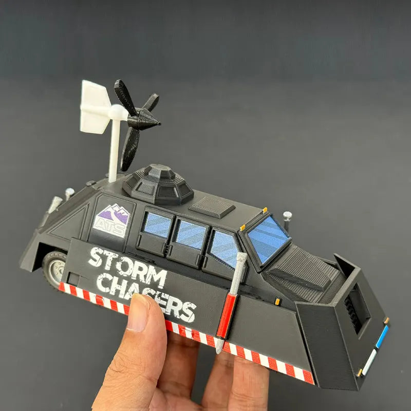 3D Printed Toy High Tech Storm Chaser, Movable And Lifting TIV2 Storm Interceptor Chaser Figure Model Collection Creative Gifts