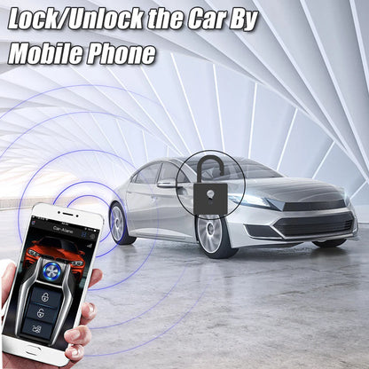 Car Smart Key Starter Alarm Bluetooth Autostart Set Auto Start Stop Push Button Keyless Entry System Skit Automotive Accessories