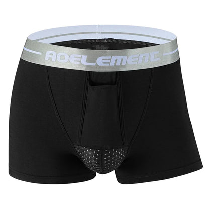 5pcs Men's spermatic cord bullet separation underwear scrotal episcular vein underpants ice silk pouch varicose men's boxers