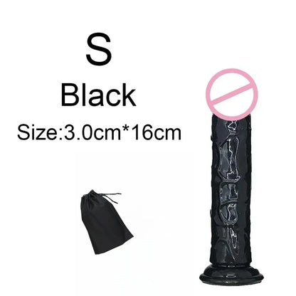 Realistic Anal Butt Plug Soft Jelly Dildo Suction Cup G Spot Anal Vaginal Masturbators Penis Dick Adult Sex Toys For Women Men