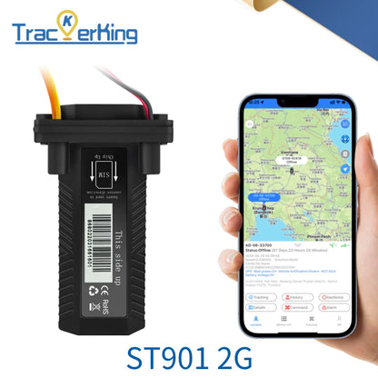 TrackerKing GPS Tracker ST901 Waterproof Vehicle Tracking Device Motorcycle Car with Real-Time Tracking GPS GSM SMS