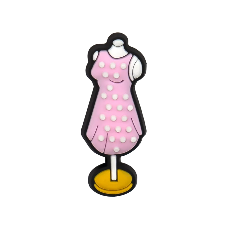 1/25PCS Glamour & Edgy PVC Shoe Charms for Clogs, Leopard Lipstick, Pink Car, High Heels DIY Accessories for Teens & Adults