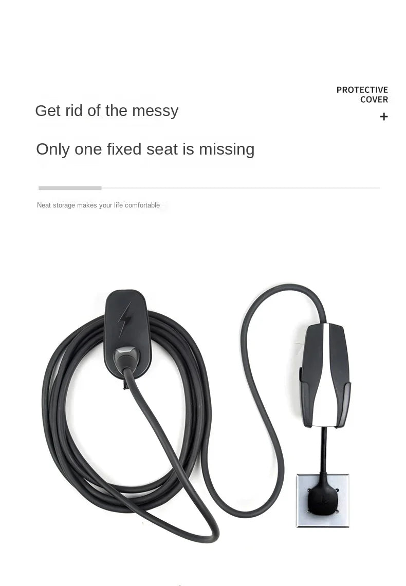 Suitable for Tesla Model3model Y Charging Pile Bracket Charging Hanger Wall Charging Cable Hanger Charging Gun Accessories
