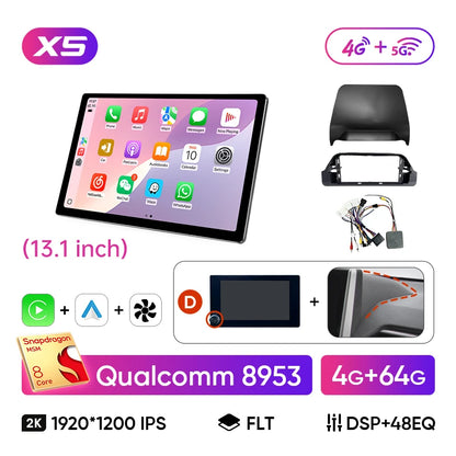 Ainavi 13.1 Inch For Toyota RAV4 2019 2020 2021 2023 2025 XA50 2K HDMI Car Radio CarPlay Android Auto Player 4G Car Multimedia
