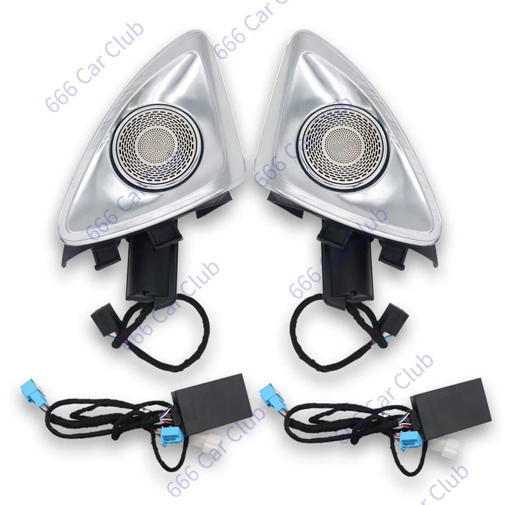3/12/64 Colour Car LED Ambient Light For Mercedes-Benz C GLC Class Coupe W205 C43 C63 X253 LED Air Vent Speaker Decorative Lamp