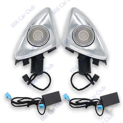 3/12/64 Colour Car LED Ambient Light For Mercedes-Benz C GLC Class Coupe W205 C43 C63 X253 LED Air Vent Speaker Decorative Lamp