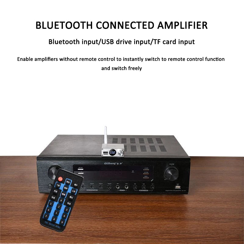 New 2 in 1 Long Range Bluetooth 5.3 Audio Transmitter Receiver RCA 3.5mm AUX Stereo Wireless Adapter For PC TV Headphones Car