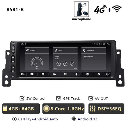 CHSTEK Android 14 Car Radio Stereo For BMW Mini Cooper S R50 R52 R53 2004-2007 Carplay Multimedia Player GPS WIFI 4G Autoradio