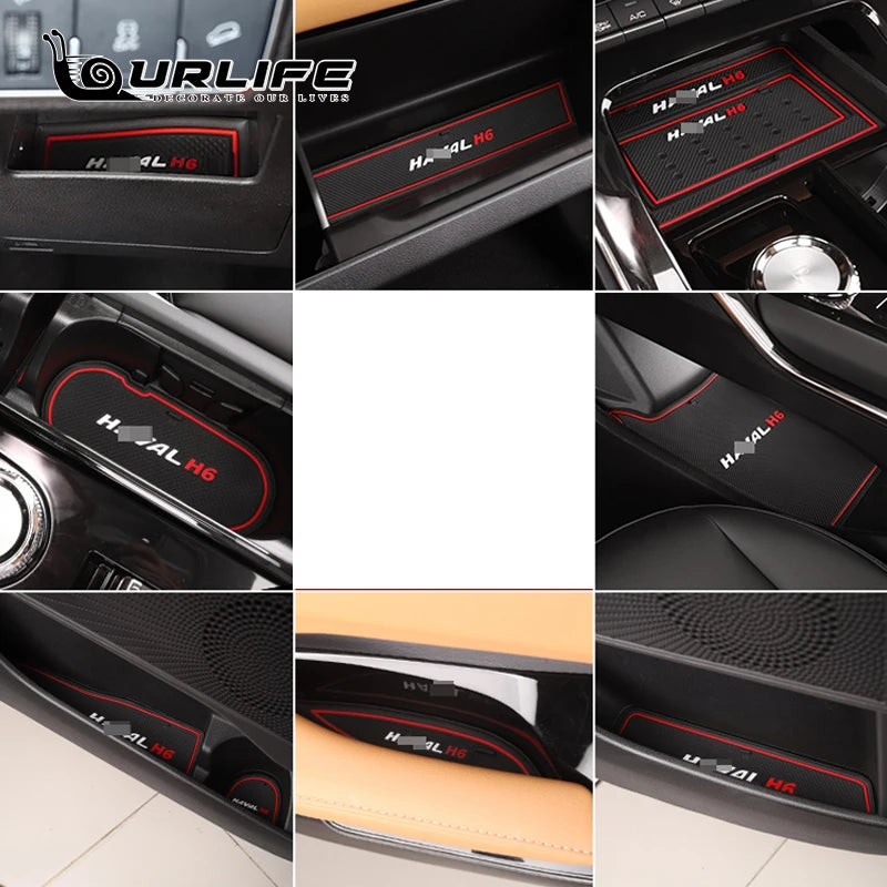 Car Door Slot Gasket Haval H6 3TH GT 2021 2022 2023 Silicone Anti-slip And Anti-dirty Durable Interior Decorative Accessories