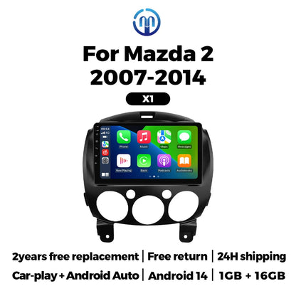 MEKEDE Android Screen Car Radio Multimedia Player For MAZDA 2 Mazda2 2007 -2014 Carplay WIFI Autoradio Intelligent Car System