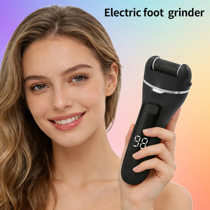 Professional Electric Callus Remover Pedicure Machine Rechargeable Foot File Grinder with 3 Scrubbing Heads for Dead Skin Remova