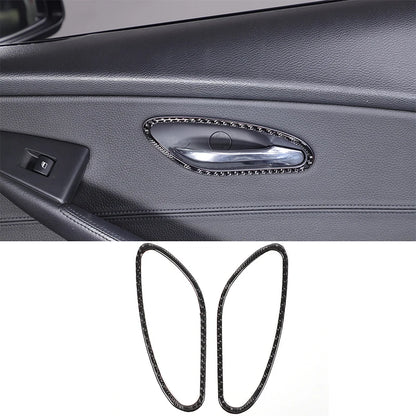 For BMW 6 Series E63 E64 2004-2010 Soft Carbon Fiber Gear Shift Air Outlet Window Lift Panel Dec Car Interior Accessory Sticker