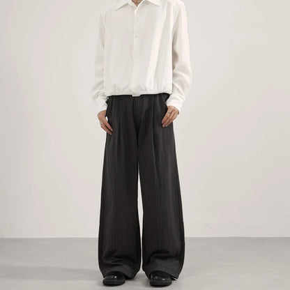 Unisex Black White Stripe Baggy Pants Wide Leg Loose Fit Contrast Color Casual Streetwear Hip Hop Y2K Trousers Men Women Fashion