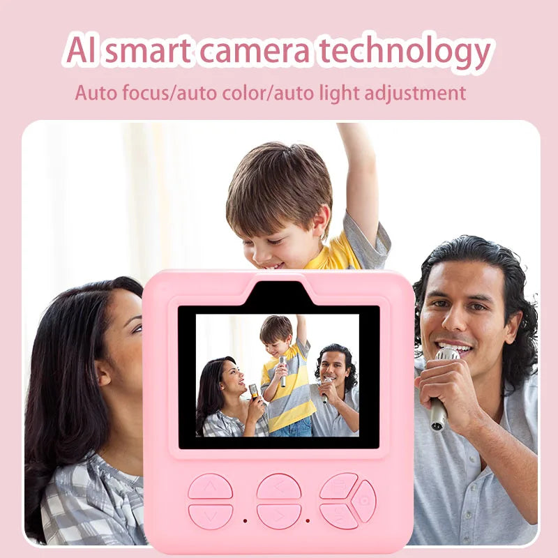 Children Digital Camera Photography Instant Camera Kids Video Recorder Toys for Girls Boys Best Birthday Gift 1080P HD Dual Lens