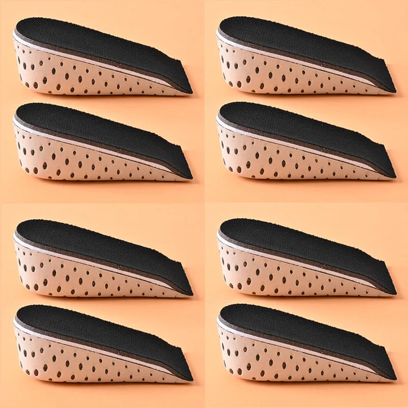 4Pairs/8Pairs Height Increase Insole Do Not Collapse Half Pad Breathable Memory Foam Heel Lifting Inserts Shoe Lifts Shoe Pads