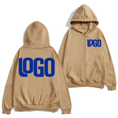 Zipper Hooded Cardigan Sweatshirt Jacket, New Fashion, Anytime, Anywhere Design Brand Logo/Custom Image Replication