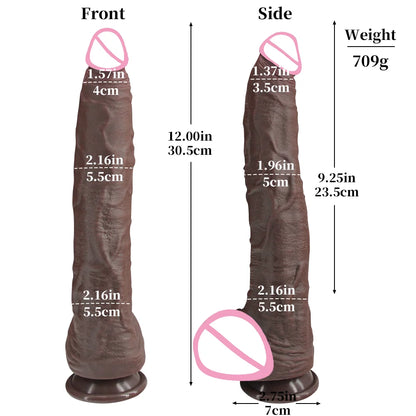 Realistic Long Dildo Flesh Skin Soft Big Dick Double Silicone Small Penis For Woman Man Anal Sex Toys Suction Cup Masturbator