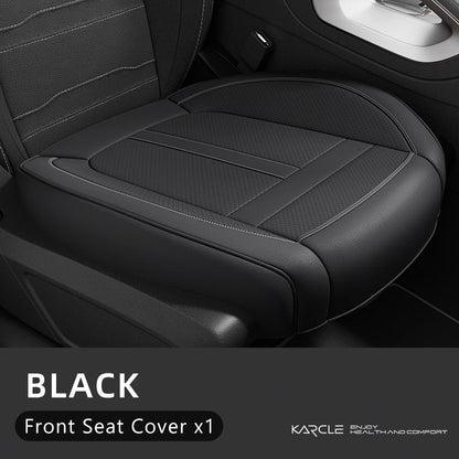 360 Surrounded Nappa Leather Car Front Seat Covers Universal Fit For Most Cars Cushion Covers Car Styling Seat Protector Pads