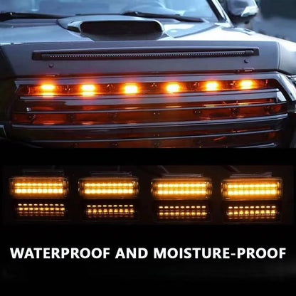 FOR TOYOTA HILUX LED Car Lights Front Grille LED Light Safety Warning Light Harness  Car Accessories LED Signal Lamps